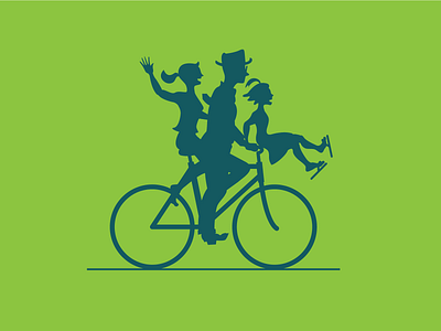 Three on a Bike branding design digital illustration ewdnyc graphic design illustration vector