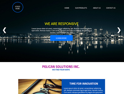 Technology Web Template graphic design technology web design wordpress