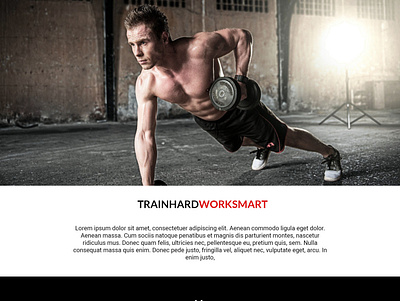 Gym Web Template graphic design gym web design wordpress