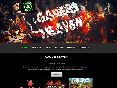 Gaming Community Web Template