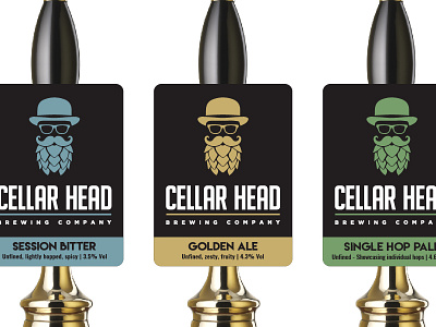 Tom OB Designs beer designer cellar heads designer pump clips