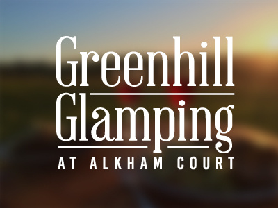 TomOBDesigns Greenhill Glamping accomodation design branding glamping logo logo design