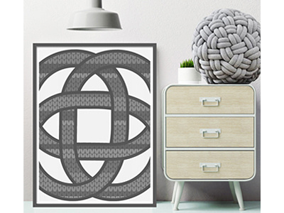 Poster A3 "Gray Knot"