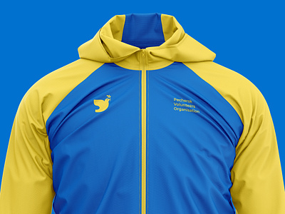 Pechersk Volunteers windbreaker branding clothes concept identity logo merch peace ukraine volunteers windbreaker