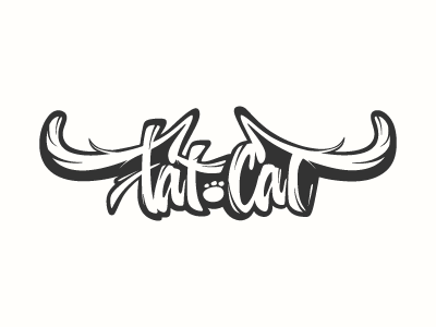 Fat Cat fatcat lettering logo logotype streetwear