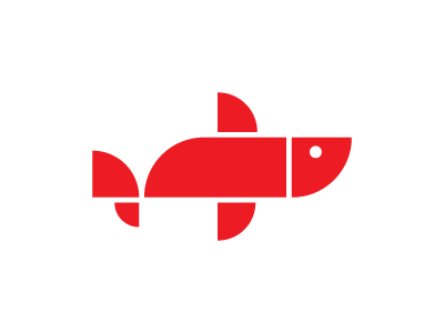 Fish Icon fish icon minimalism red sea