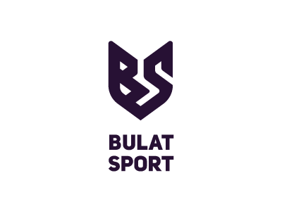 Bulat Sport ligature logo monogram shield sport