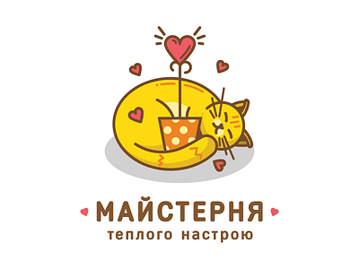 Workshop of Warm Mood cat color cute handmade logo