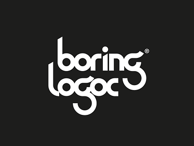 Boring Logos Pack behance black branding design illustration lettering logo logofolio monochrome sign typography white