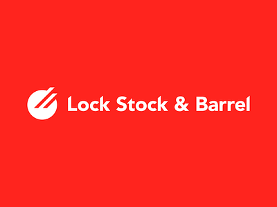 Lock Stock and Barrel branding design holdingcompany lettering logo monochrome typography