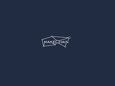 "MakeChain" logo design logo vector