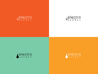 "Electro secret" logo design graphic design logo vector