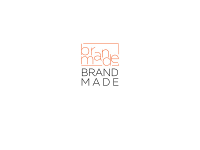 "Brand Made" logo branding design graphic design vector