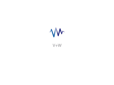 "V+W" letter logo concept