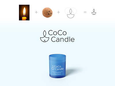 "CoCo Candle" logo branding design graphic design logo vector