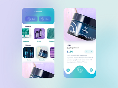 Makeup & Skincare design graphic design ui ux