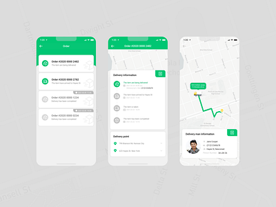 express delivery UI app design ui