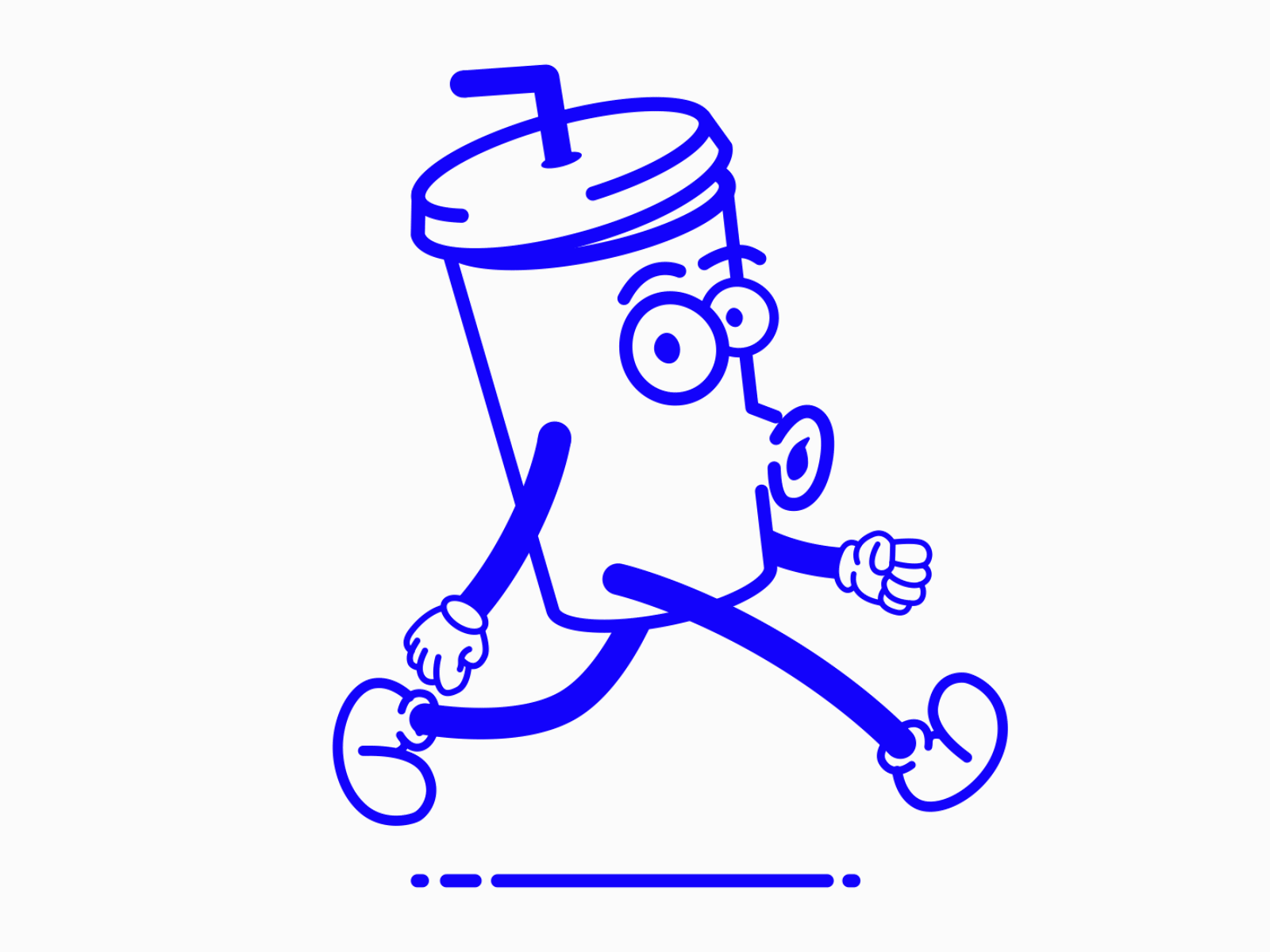 Running Soda Can animation illustration rubberhose soda