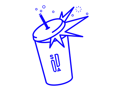 Soda Studio Can branding bubbles illustration soda