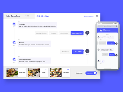 eva - the event bot chatbot conversational ui prototype soda ux