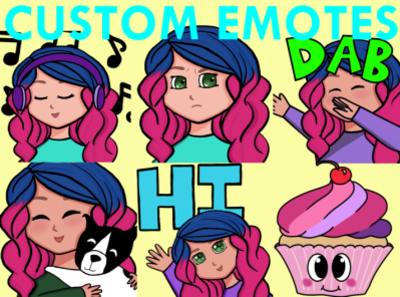 Moccagaming Twitch Emotes Part 3 design emotes graphic design illustration twitch vector