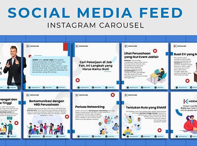 Social Media Feed Carousel branding design graphic design illustration logo logo design typography vector