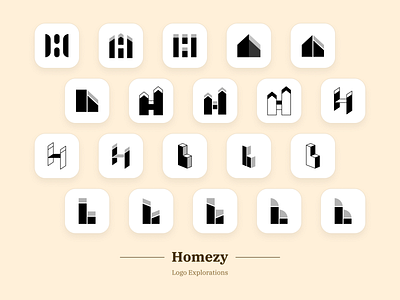 Homezy - Logo Explorations