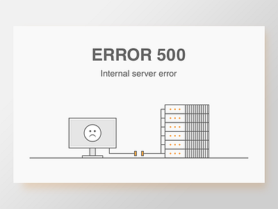 ERROR 500 page design 2d 505 coffee design error illustration page server ui ux web