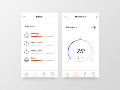 Setting - Daily UI challenge 007 application challenge coffee daily dailyui gradient illustration smarthome smartui ui web