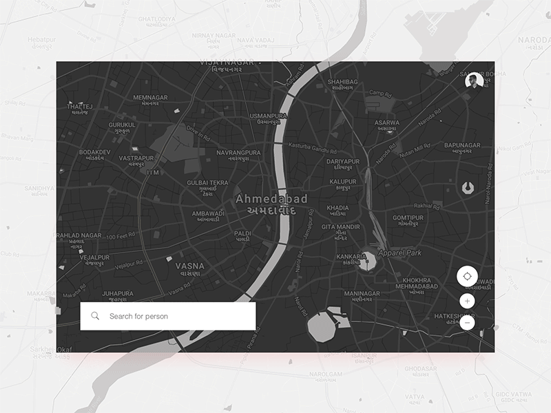 Location Tracker - Daily UI challenge 020 100daysofchallenge aftereffects challenge dailyui location locationtracker maps motion thebeeest tracker