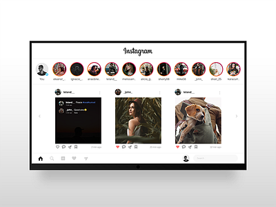 TV app (Instagram) - Daily UI challenge 025