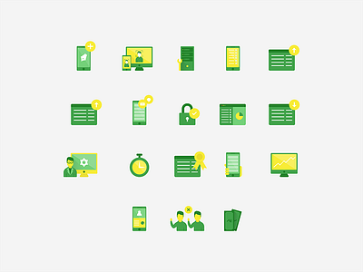 Icons design for WiseL 2d coffee collection education icon icon set icons landingpage material minimal ui ux