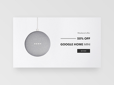 Special offer - Daily UI challenge 036 challenge dailyui debut google googlehome minimal music offer special ui ux