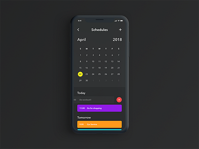 Calender | To do list - Daily UI challenge 038 apple calender challenge dailyui iphoe x minimal reminder to do trending ui ux