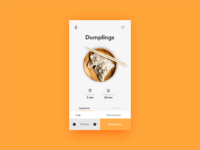 Recipe - Daily UI challenge 040 challenge dailyui debut food minimal popular recipe trending ui userinterface ux