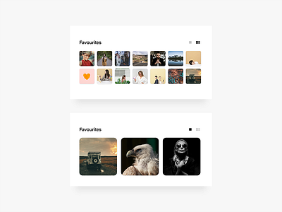 Favourite - Daily UI challenge 044 dailyui design favourite icon minimal photos responsive ui ux web