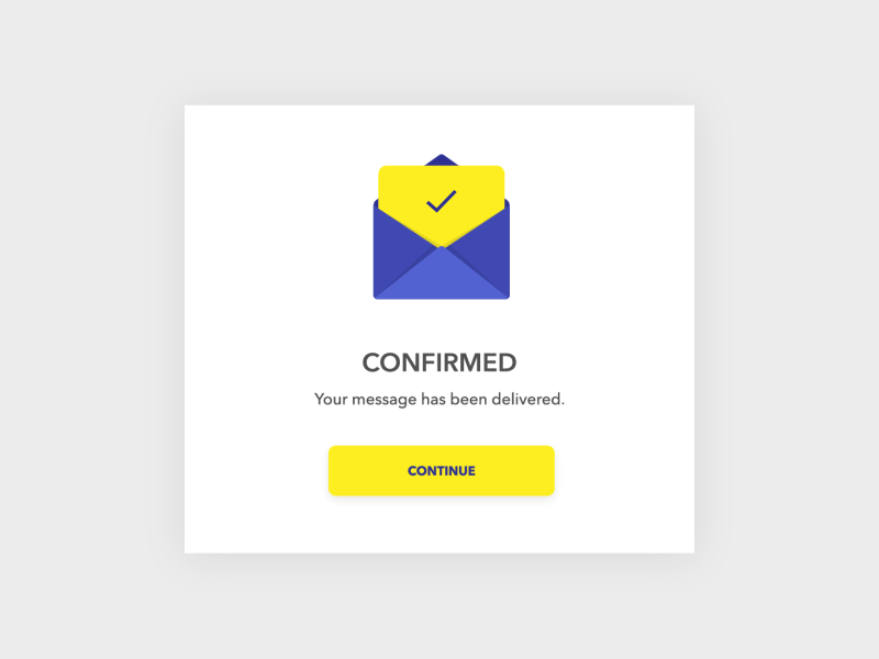 Confirmation - Daily UI challenge 054 aftereffects animation card confirmation dailyui design interaction micro interaction motion