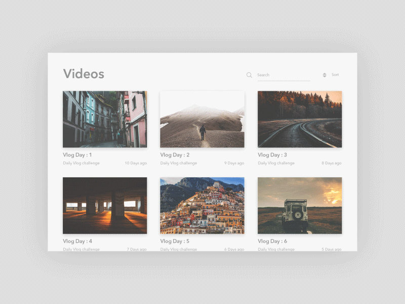 Video Player - Daily UI challenge 057 dailyui flat graphics intrface minimal motion ui video player. animation web