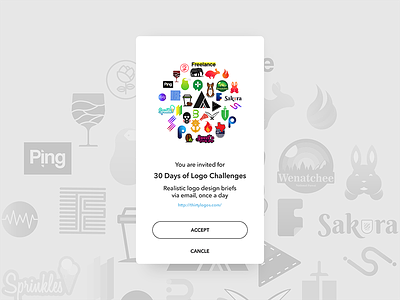 Pending Invitation - Daily UI challenge 078 30dayslogo button dailyui design invitation logo minimal request trending ui ux