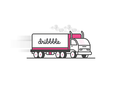 Truck animation animation branding design dribbble icon illustration loading minimal motion truck ui ux vector