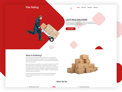 Delivery Services website