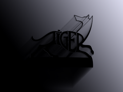 Limeomedia Se Black Tiger 3d black dog effect logo luiquid serif shadow simple spotlight tiger white