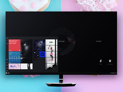 Windows 10 Ui, Ux apps black dark desktop fluent design pc startmenu tiles ui ux wallpaper windows 10