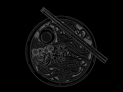 Ramen noodle illustration design graphic design icon ill illustration vector