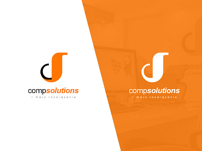 Compsolutions Logo comp company compsolutions computer it logo solutions