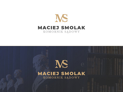 Maciej Smolak - Law Logo bold branding classic colour company justice law lawyer legal logo minima ms