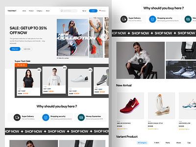 Shop E-Commerce Website - Landing Page