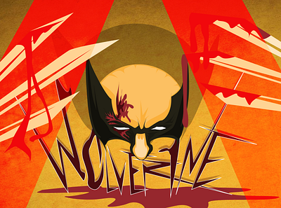 Digital Art (Marvel Wolverine) graphic design illustration vector