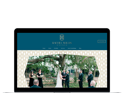 Luxury Wedding Planner Website custom design photography squarespace ui ux website