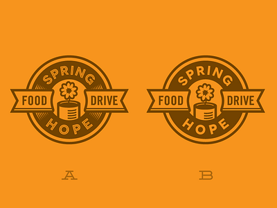 Spring Hope food drive identity logo pro bono